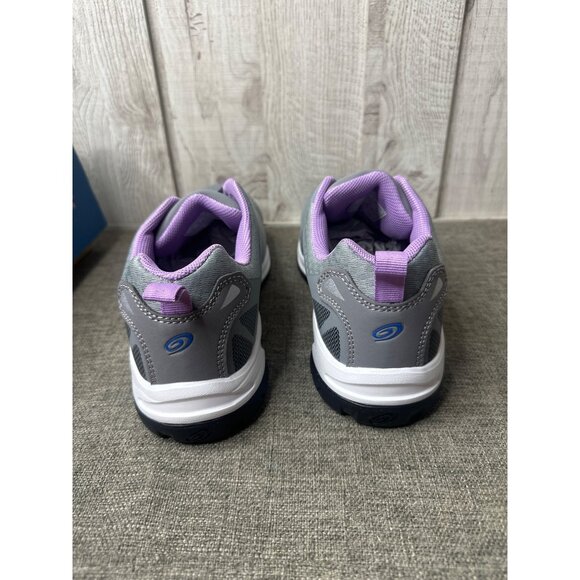 Nautilus Womens Size 9.5 B Gray & Lavender Athletic Work Shoes With Safety Toe - Picture 3 of 9